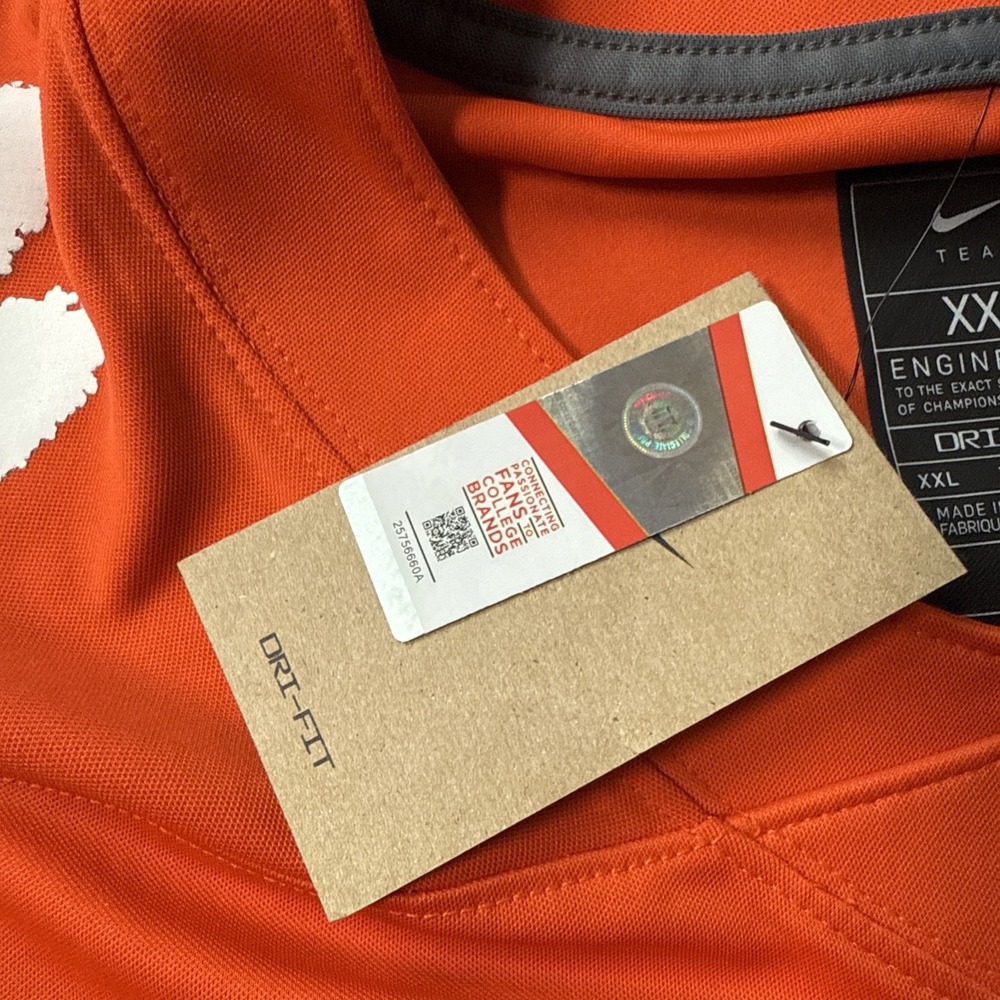 NWT Clemson Tigers Nike Engineered Limited Football Jersey Mens XXL Orange - Picture 10 of 10